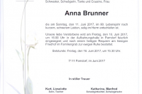 Brunner Anna im 80. Lebensjahr