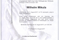 Mikula Wilhelm im 76. Lebensjahr	