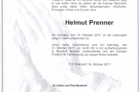 Prenner Helmut im 82. Lebensjahr