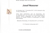 Nossner Josef im 86. Lebensjahr