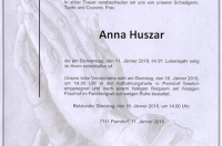 Huszar Anna im 91. Lebensjahr