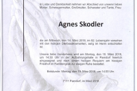 Skodler Agnes im 92. Lebensjahr