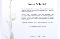 Schmidt Irene im 92. Lebensjahr