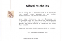 Michalits Alfred im 82. Lebensjahr