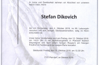 Dikovich Stefan im 89. Lebensjahr