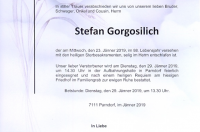 Gorgosilich Stefan im 88. Lebensjahr