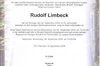 Limbeck Rudolf im 79. Lebensjahr