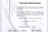 Rümmelein Theresia im 101. Lebensjahr	