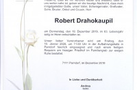 Drahokaupil Robert im 63. Lebensjahr