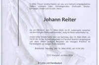 Reiter Johann im 81. Lebensjahr