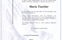 Tischler Maria im 93. Lebensjahr