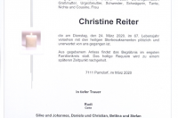 Christine Reiter im 67. Lebensjahr