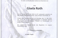 Roth Gisela im 87. Lebensjahr