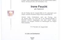 Feucht Irene im 70. Lebensjahr