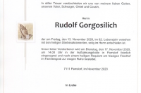 Gorgosilich Rudolf im 82. Lebensjahr	