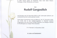 Gorgosilich Rudolf im 59. Lebensjahr