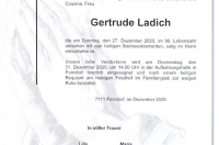 Ladich Gertrude im 96. Lebensjahr