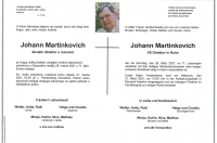 Martinkovich Johann im 71. Lebensjahr