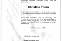 Pocza Christine im 73. Lebensjahr	