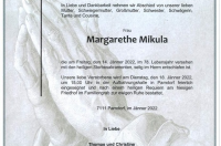 Mikula Margarethe im 78. Lebensjahr