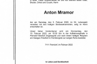 Mramor Anton im 94. Lebensjahr	