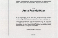 Anna Prandstötter im 94. Lebensjahr