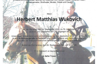 Herbert Matthias Wukovich im 70. Lebensjahr