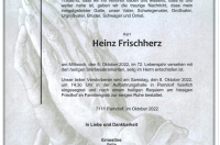 Heinz Frischherz im 72. Lebensjahr
