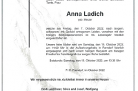 Anna Ladich im 94. Lebensjahr