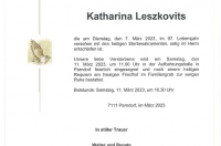 Katharina Leszkovits im 97. Lebensjahr