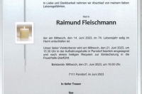 Raimund Fleischmann im 74. Lebensjahr