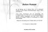 Anton Huszar im 75. Lebensjahr