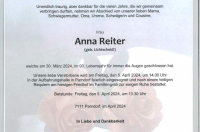 Anna Reiter im 93. Lebensjahr