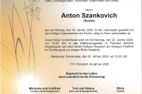 Anton Szankovich im 94. Lebensjahr