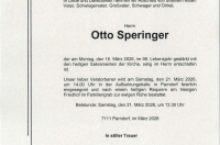 Otto Speringer im 99. Lebensjahr